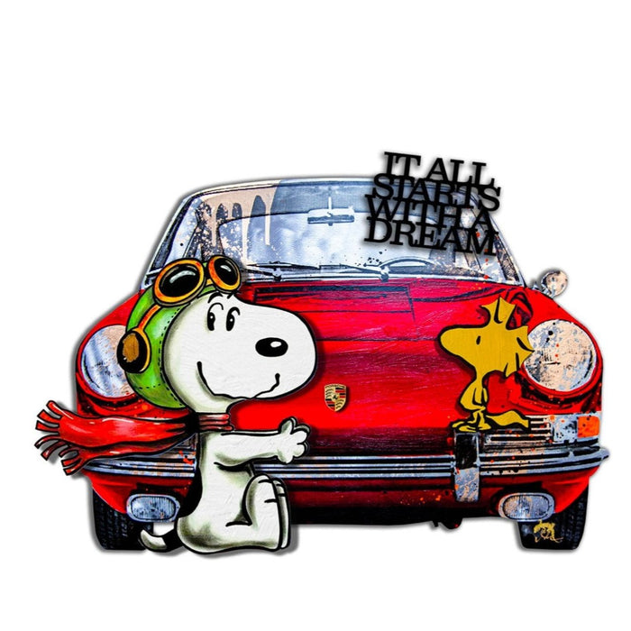 Pop Art Kunstwerk - Devin Miles: Snoopy's Dream