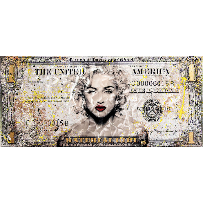 Pop Art Kunstwerk - Devin Miles: Material Girl